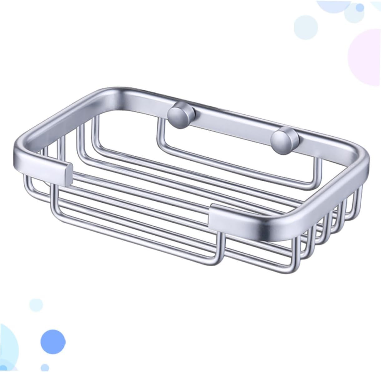 MAGICLULU Aluminium Soap Dish Holder with Drain Silver Finish