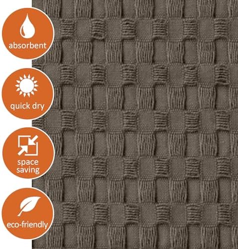 GILDEN TREE Waffle Towel Set of 4 Stone 1