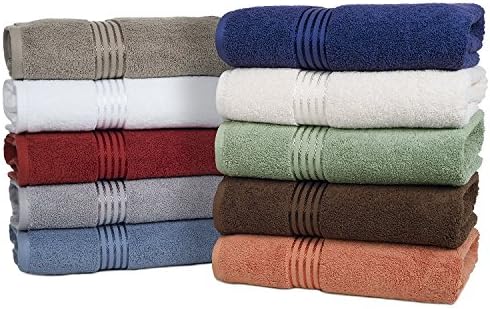 Lavish Home 100 Cotton Hotel Towel Set - Taupe