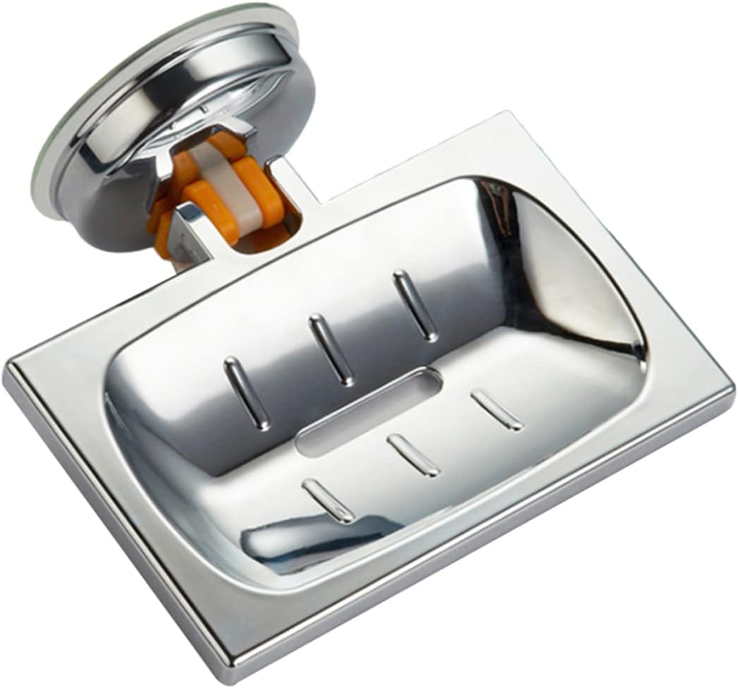 VOSAREA Wall Mounted Soap Holder Elegant Brushed Texture