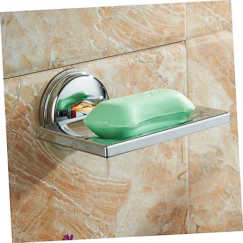 VOSAREA Wall Mounted Soap Holder Elegant Brushed Texture