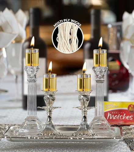 Ner Mitzvah Natural Cotton Smokeless Wicks 50 Count