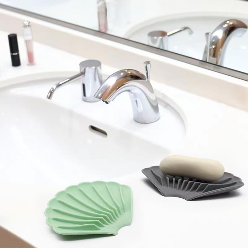 Self-Draining Silicone Soap Box with Anti-Slip Design