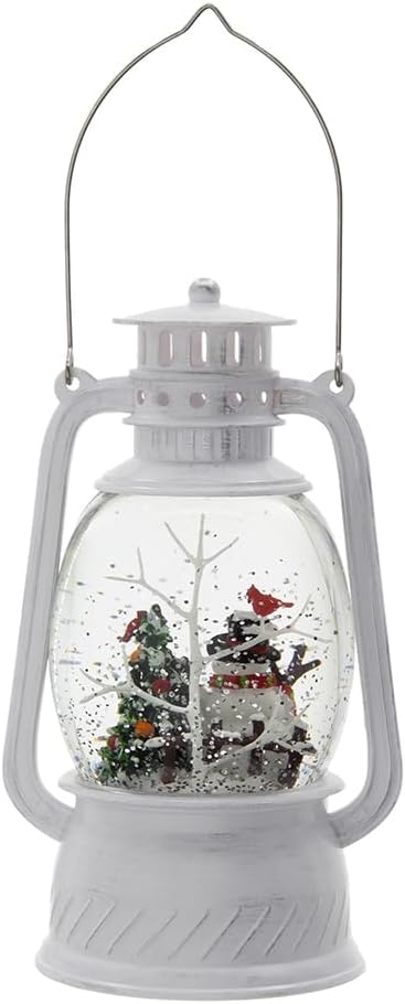Dyncan Festive LED Christmas Lantern with Snowman Tree 1