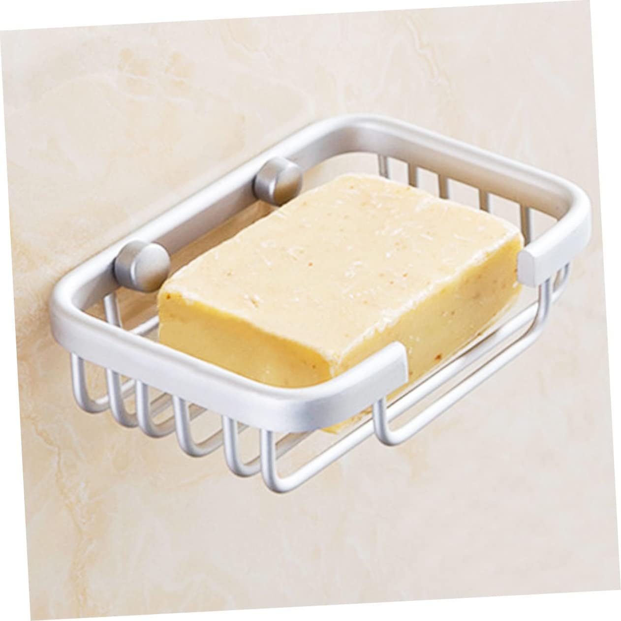 Modern Brushed Aluminum Soap Holder Organizer 1