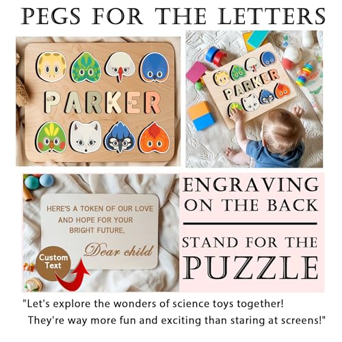 Personalized Wooden Name Puzzle for Toddlers
