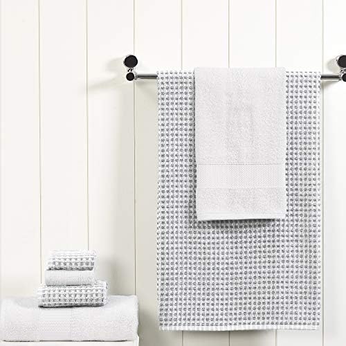 Amrapur Overseas 6-Piece Yarn Dyed Cobblestone Towel Set