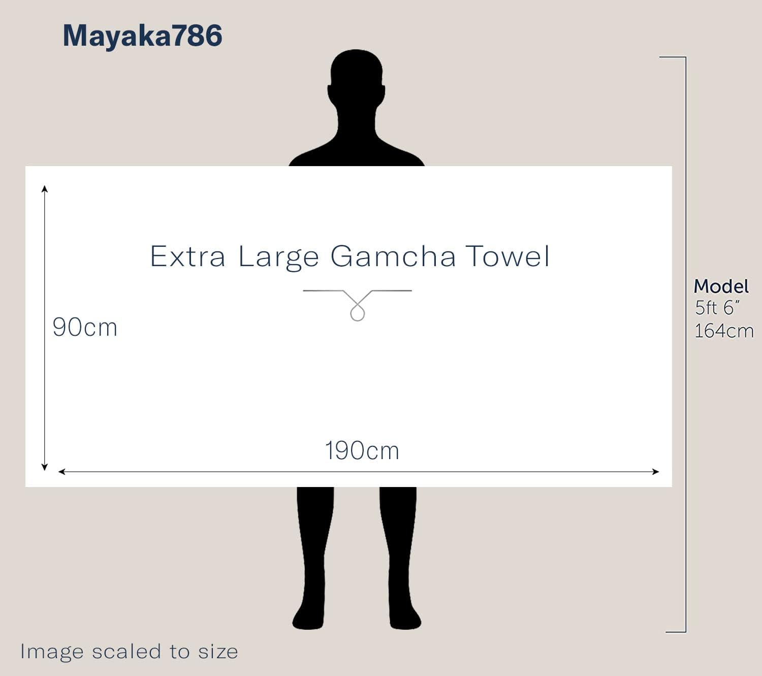 Light Weight Gamcha Bath Towel - Red