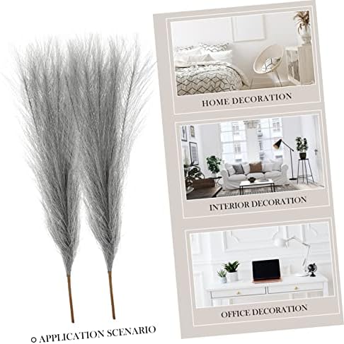PRETYZOOM 10PCS Artificial Pampasgrass for Vase and Decor