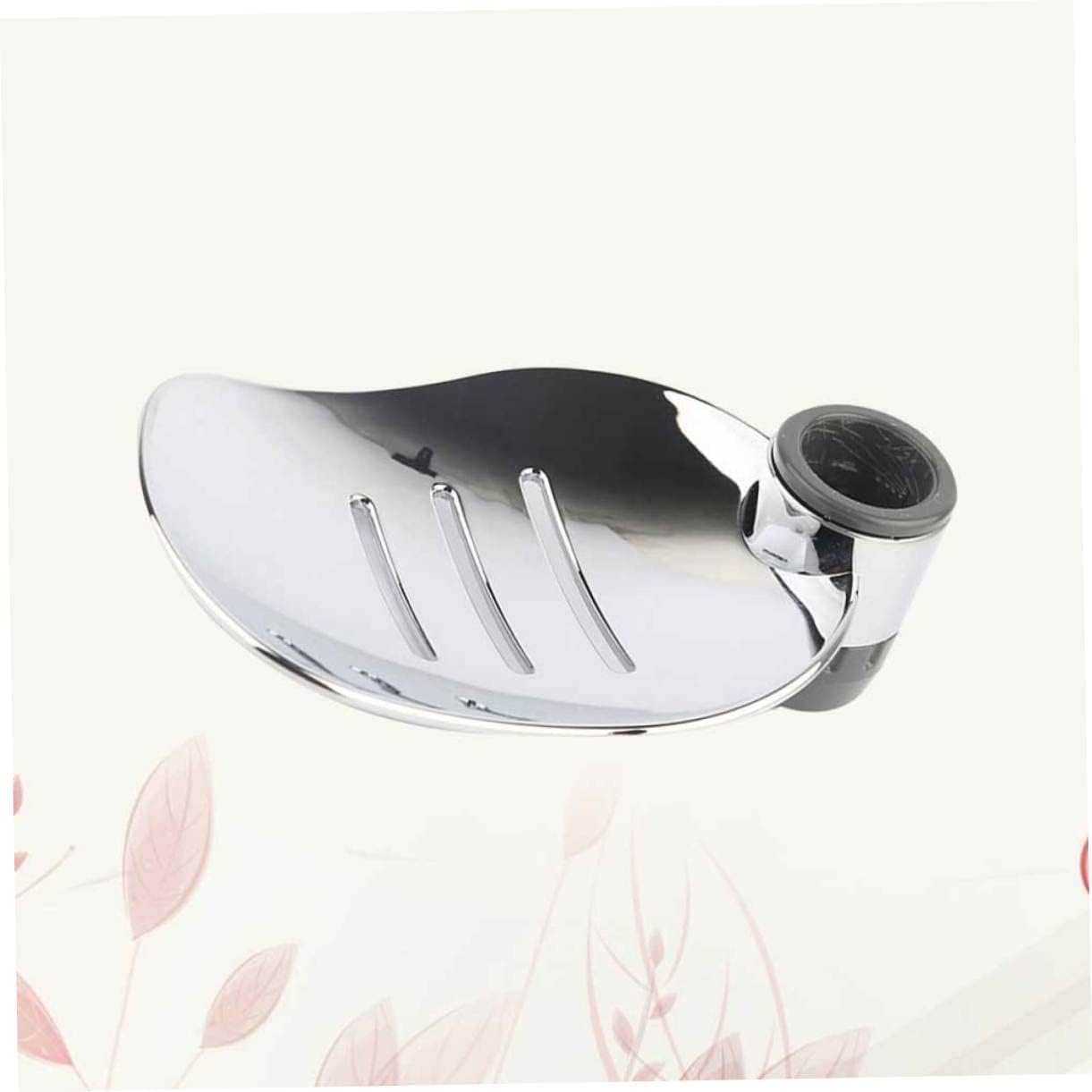 MUCKLILY 2Pcs Silver Soap Holder Tray for Bathroom Shower Kitchen