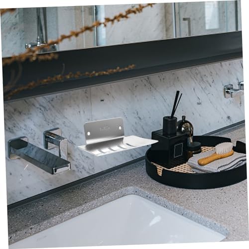 Hoement Self Draining Soap Dish Wall Mount Pedestal