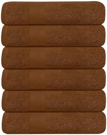 KAHAF Collection Pack of 6 Bath Towels 27 x 54 Inches