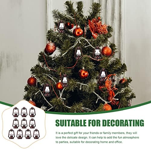 DOITOOL 10 Pcs Mini Copper Lanterns Christmas Decor