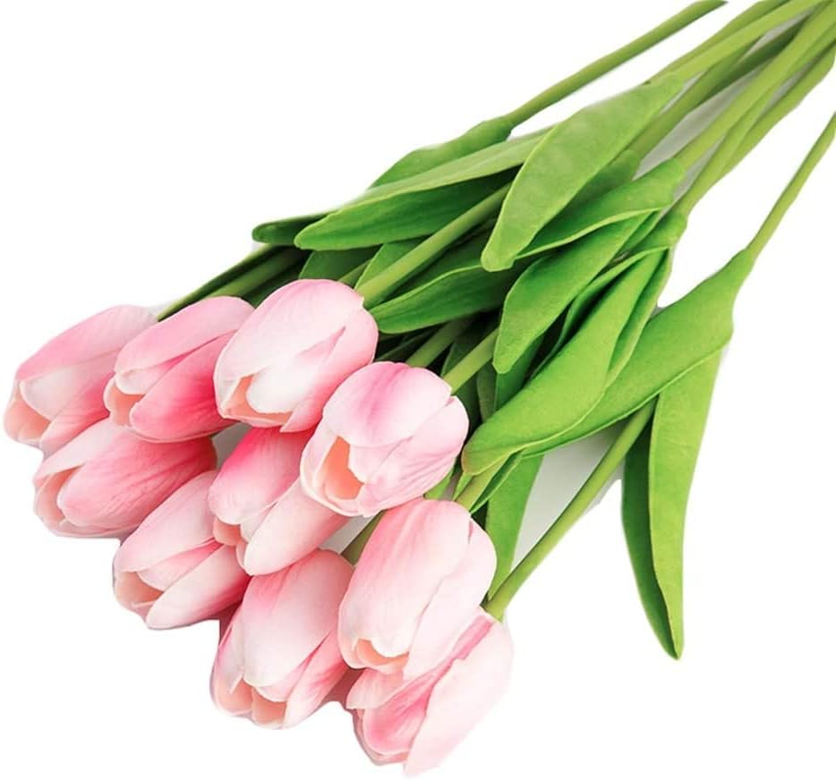 Gerrit Artificial Flowers in Tulip Vase - 10 Heads