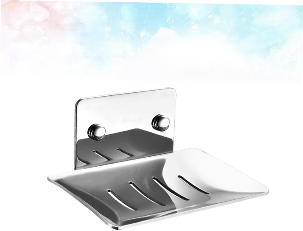 HOLIDYOYO Modern Design Stainless Steel Soap Dish Holder