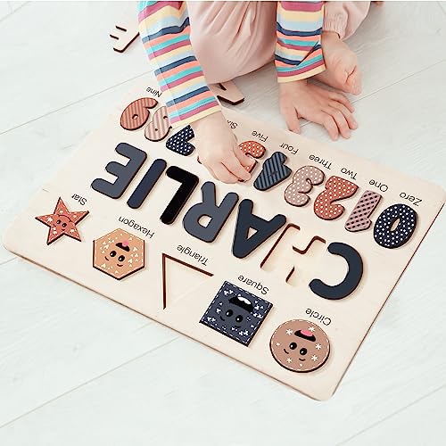 Personalized Wooden Name Puzzle for Babies and Toddlers