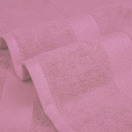 Lenenz 4 Pack Premium Cotton Bath Towels - Ultra Soft Quick-Dry Durable 27x54