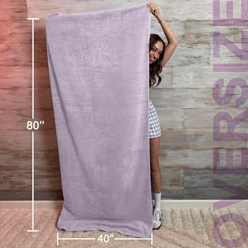 TEXTILOM 100 Turkish Cotton Oversized Bath Sheet - Lilac