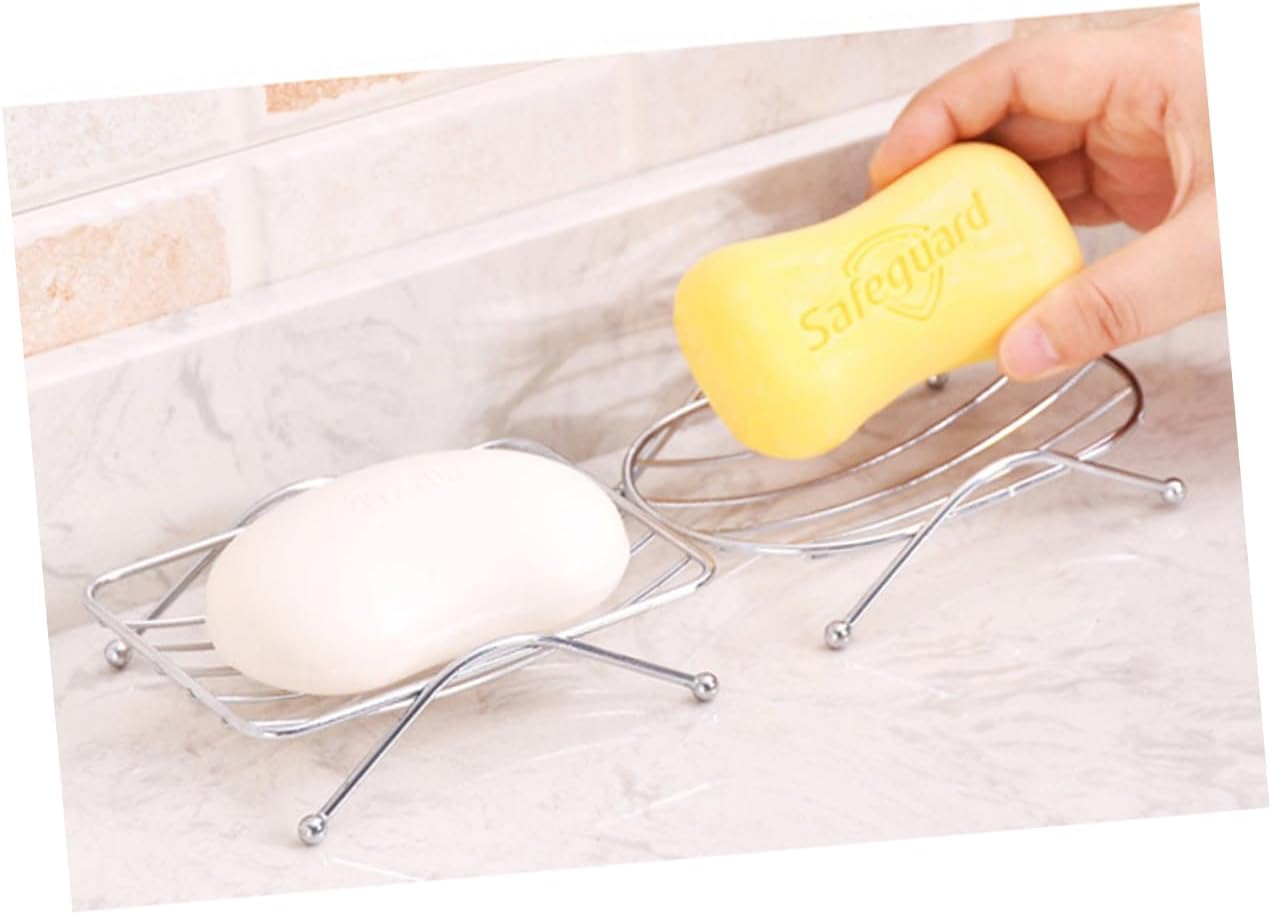 PRETYZOOM Wall-Mounted Soap Dish No Drill Oval Design