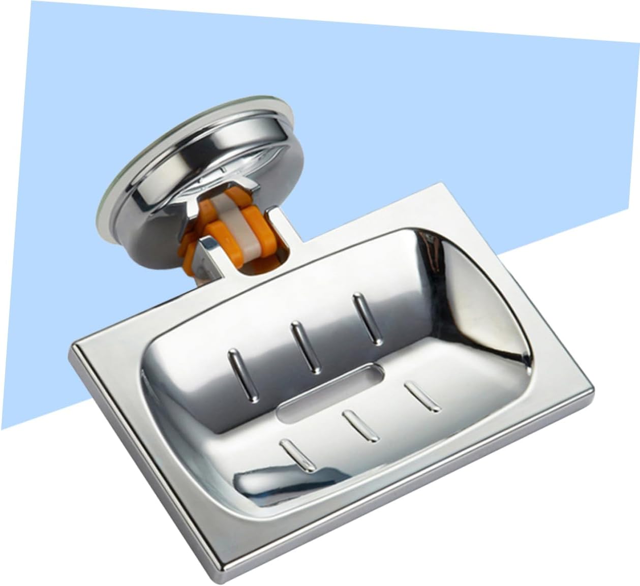 Mobestech Suction Cup Soap Holder with Hollow Carved Design
