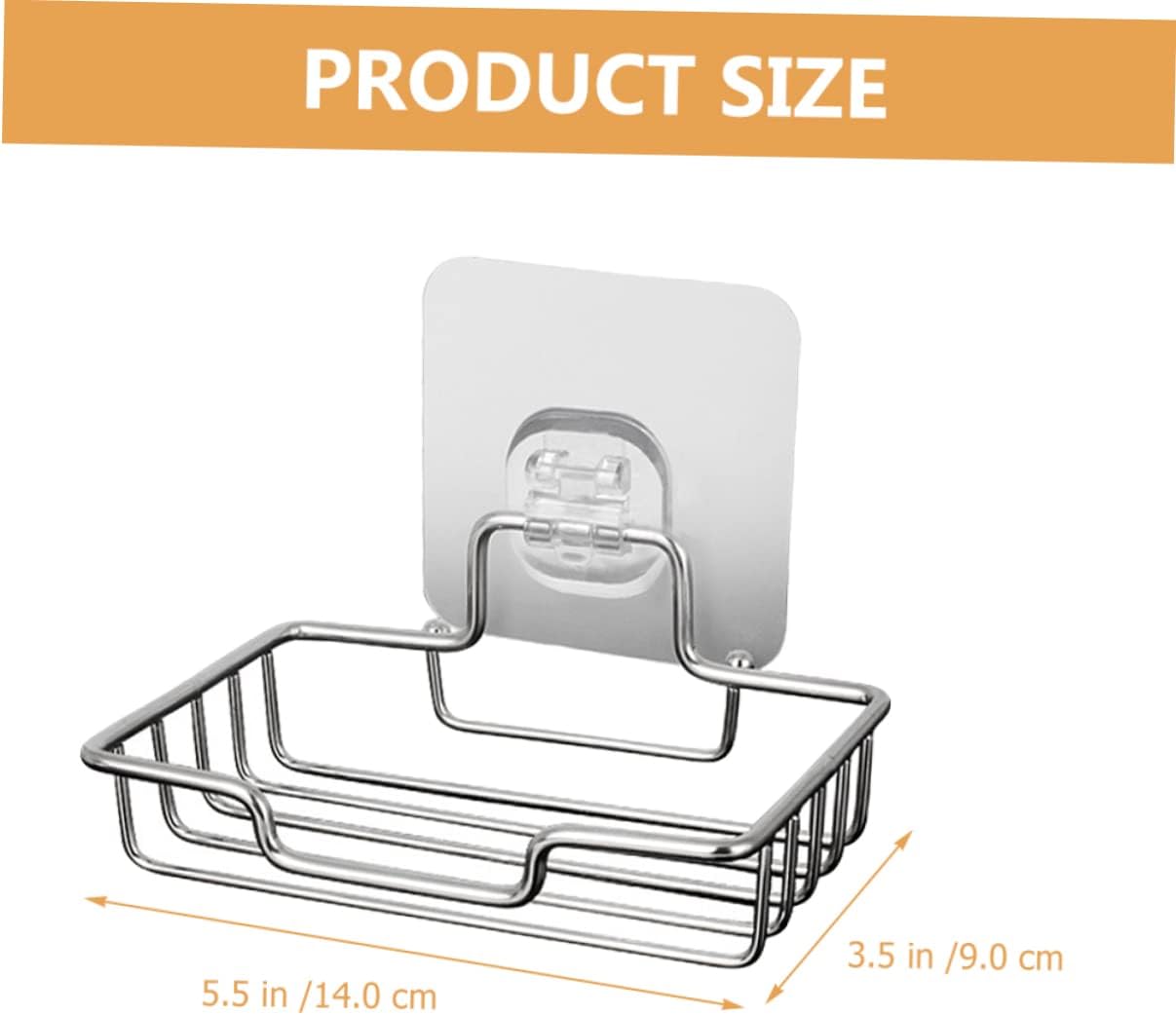 Alipis Stainless Steel Wall Mount Soap Holder for Shower and Sink
