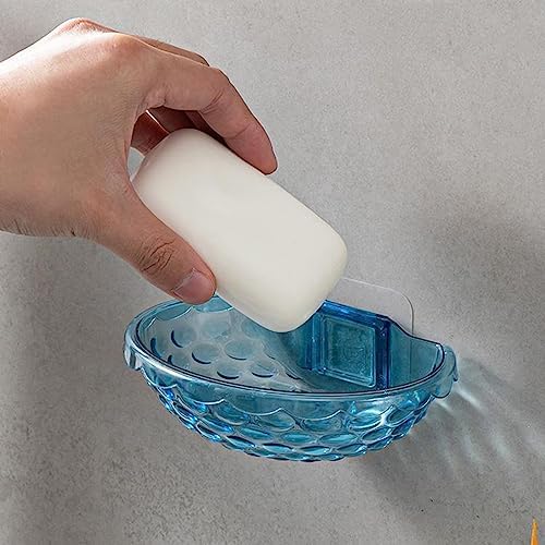 Wall Mounted Soap Holder No Drilling Self Adhesive Kitchen Bathroom Rack