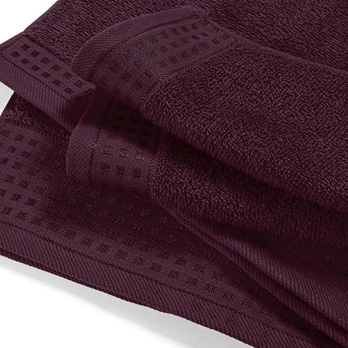 GLAMBURG Ultra Soft 4 Pack Bath Towels Set 27x54 Inches