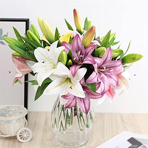 GaRcan Artificial Lily Silk Flower Bouquet Decoration