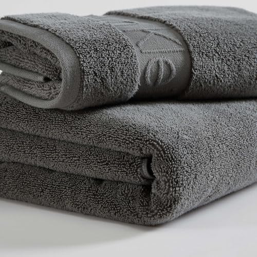 Calvin Klein Bath Towel Set 3-Piece Solid Grey 1