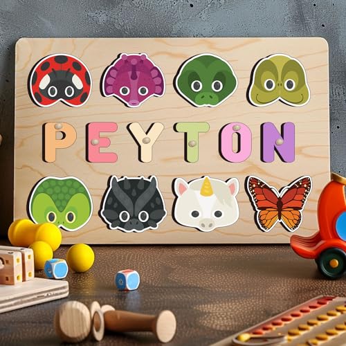 Personalized Wooden Name Puzzle For Toddlers 1-3