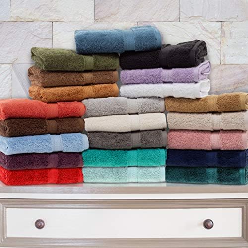 SUPERIOR Plush Absorbent Towel Set - 2 Piece Egyptian Cotton 30 x 55