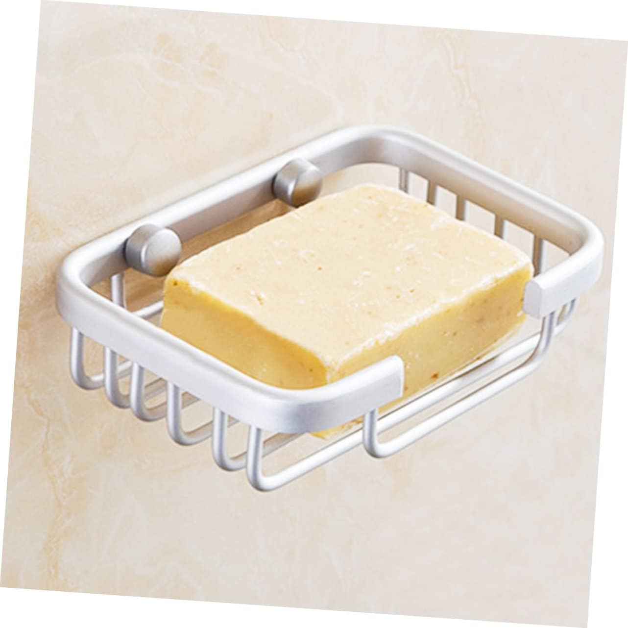 PRETYZOOM Wall Mount Soap Holder with Hollow Carving and Brushed Texture