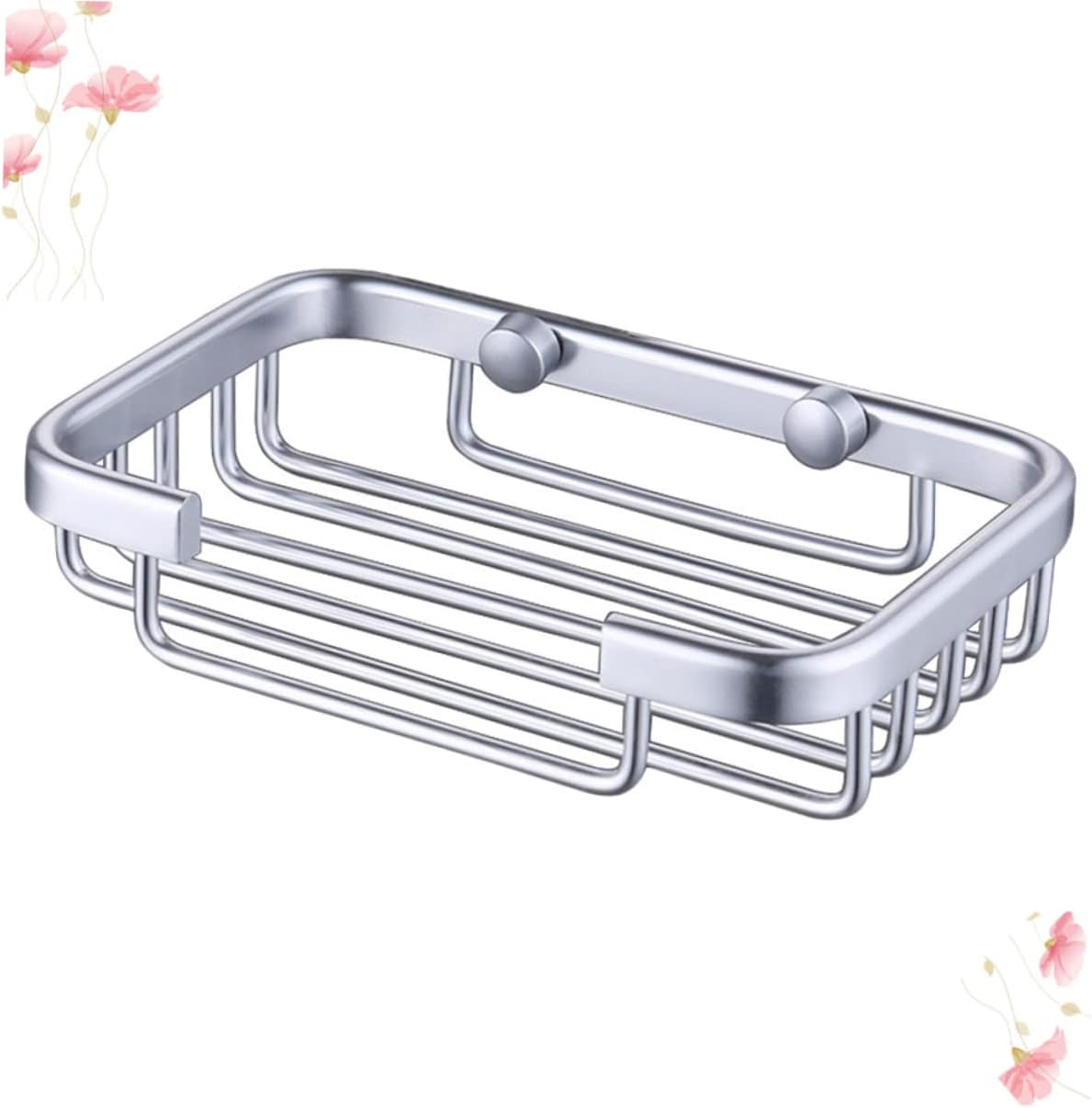MAGICLULU Aluminium Soap Dish Holder with Drain Silver Finish