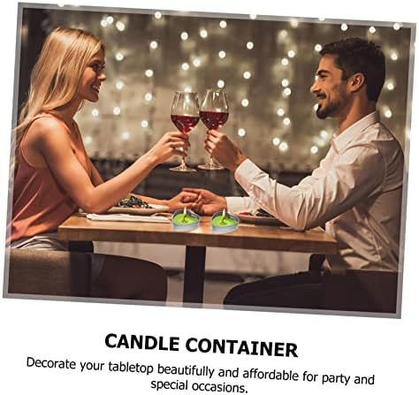 NUOBESTY Heart-Shaped Tinplate Candle Storage Jar