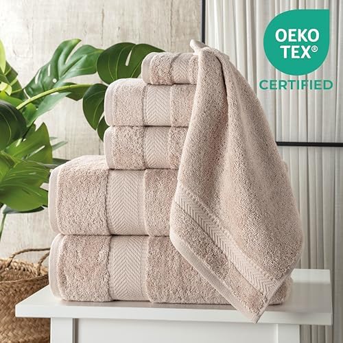 Textilom 6 Pcs Bath Towel Set - Hotel Spa Quality