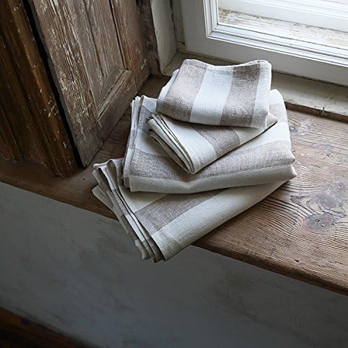 LinenMe Beige Linen Bath Towel Set Philippe