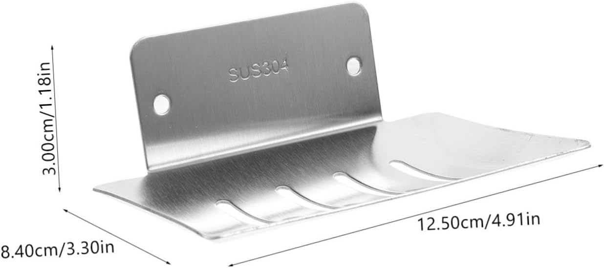 DOITOOL Wall Mounted Soap Holder Silver