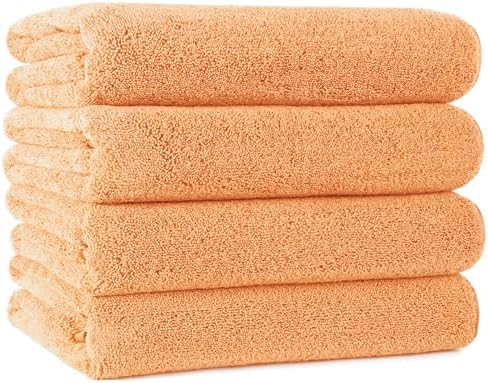 POLYTE Microfiber Bath Towel 57x30in Pack of 4