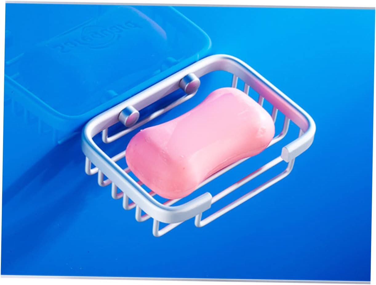 Brushed Aluminum Soap Rack with Sponge Holder and Storage Baskets
