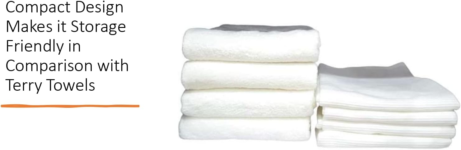GO GREEN ORGANICS Waffle Bath Towel Pack of 2