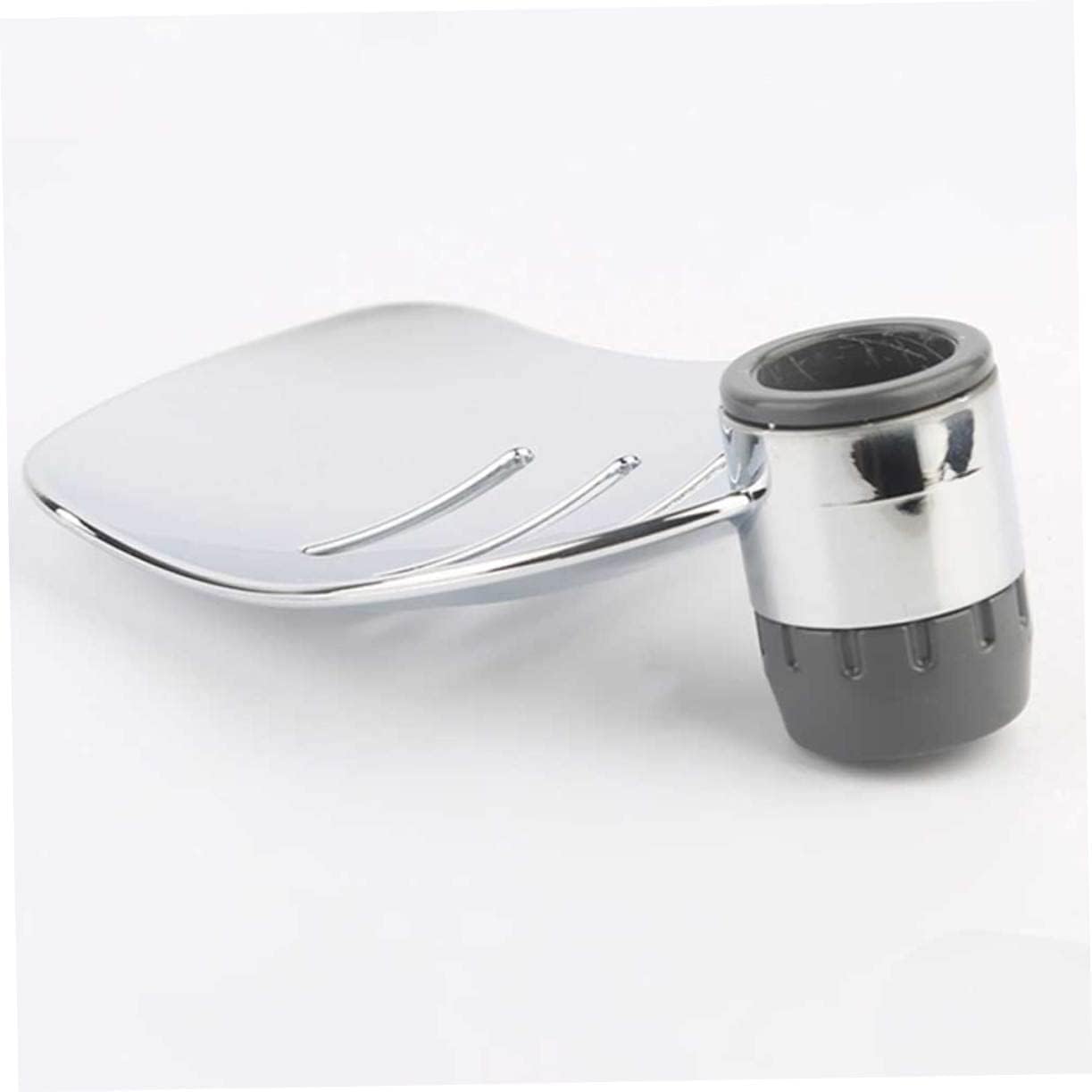 MUCKLILY 2Pcs Silver Soap Holder Tray for Bathroom Shower Kitchen