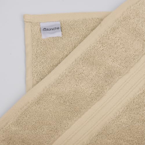 Cotoniche 6 Pack Cotton Towel Set - Beige