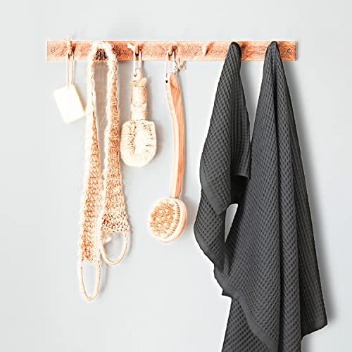 Luxury Waffle Towel Set 4 Pieces Anthracite