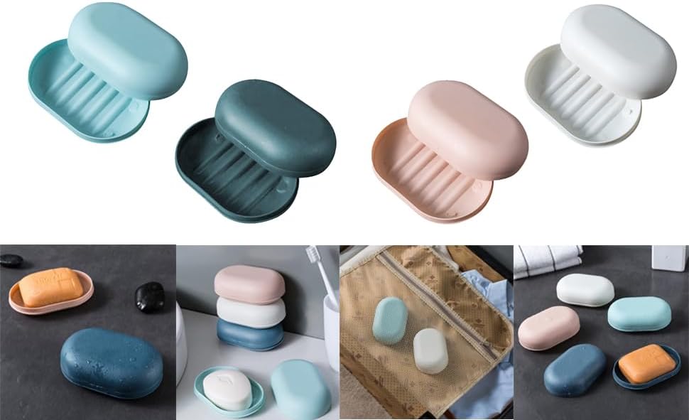 Portable Bar Soap Holder Travel Soap Container White
