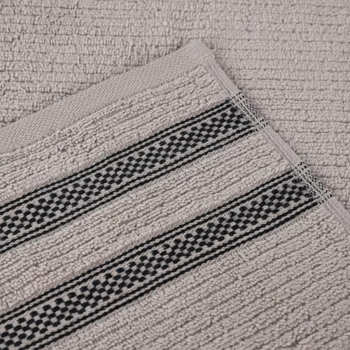 BLUENILEMILLS BNM Zero Twist Cotton Bath Towel Set of 3 Grey