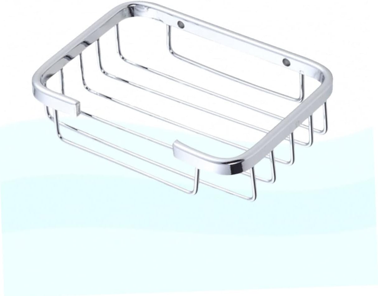 Modern Brushed Aluminum Soap Holder Organizer