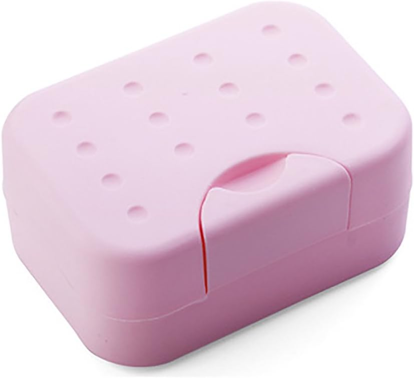 BILIKEYU Travel Soap Dish Box Pink One Size