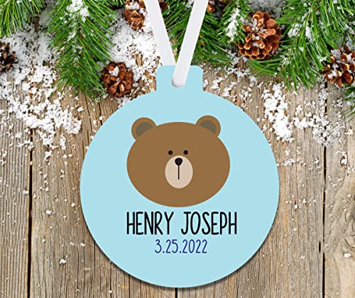 Tickle Bellies Baby Boy Christmas Ornament with Name