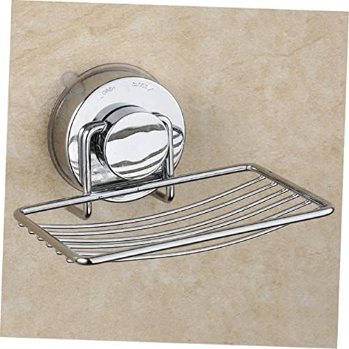 Modern Stainless Steel Soap Holder Suction Cup Wall Mount