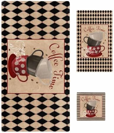 Chees D Zone Retro Diamond Plaid Bath Towel Set